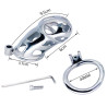 FUKR Cage de chasteté en métal Cobra Steel 10 x 3.7cm